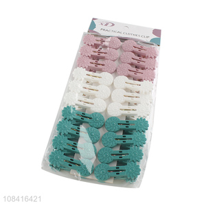 Hot selling 20 pieces plastic clothespins drying line pegs set