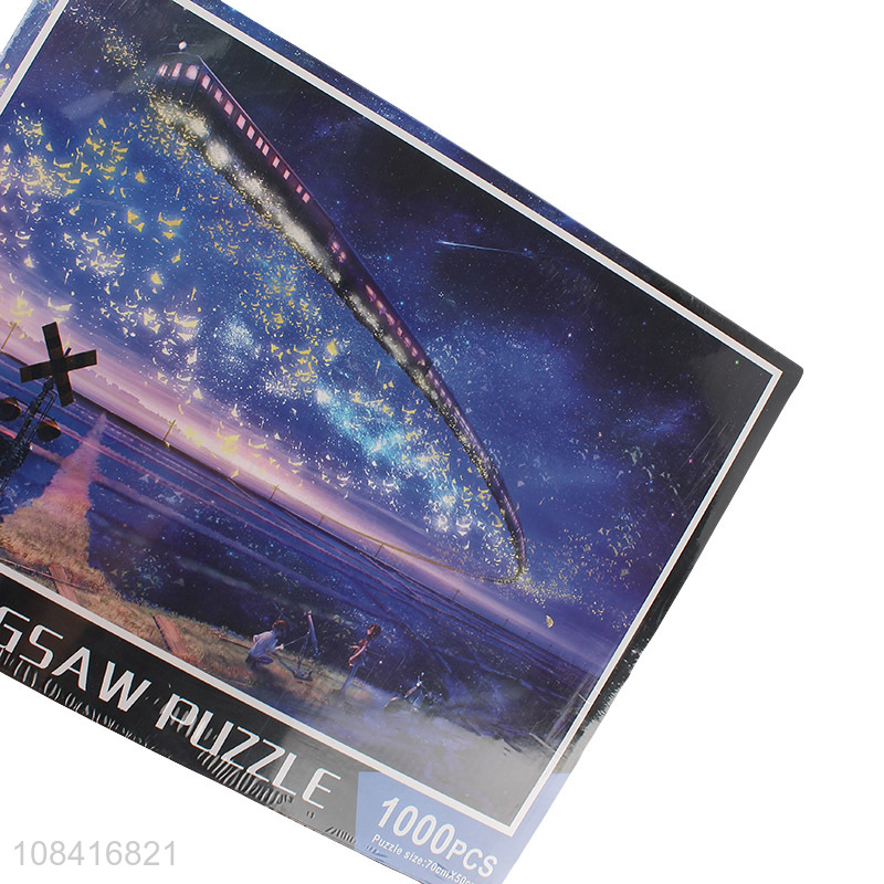 Good wholesale price 1000 piece paper jigsaw puzzles for adults