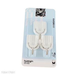 Wholesale simple classic hooks home non-porous sticky hooks