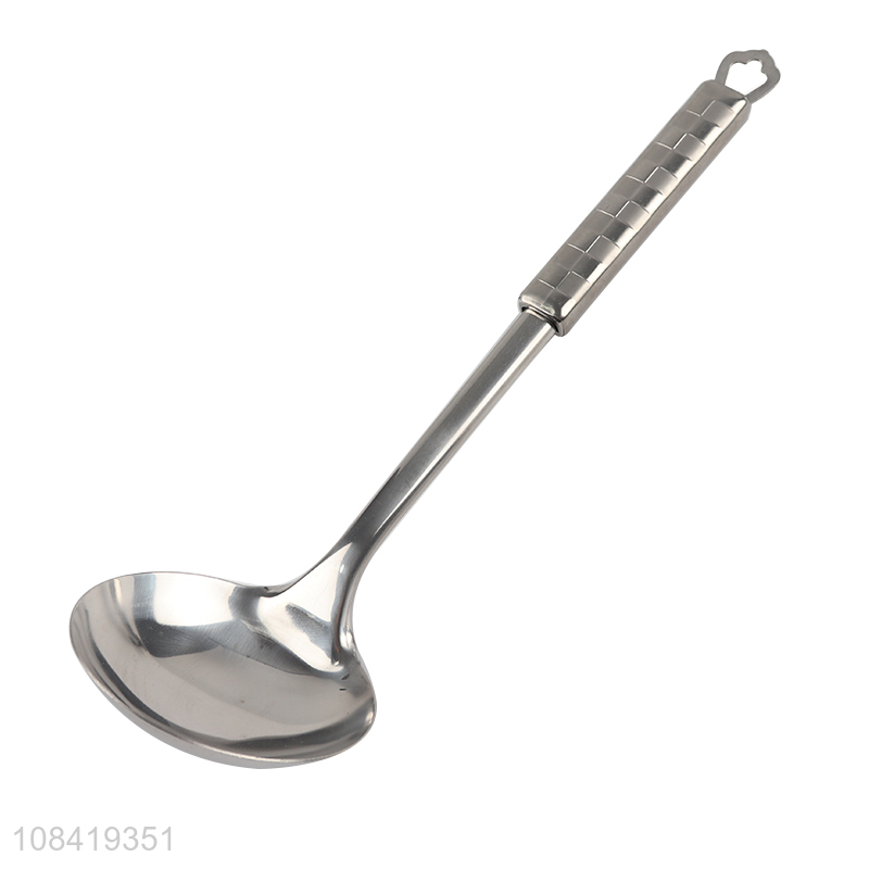 Wholesale stainless steel kitchen ladle cooking ladle with long handle