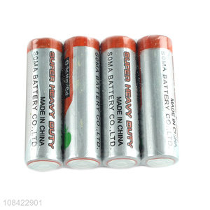 China supplier R6P 1.5V AA zinc manganese battery dry batteries