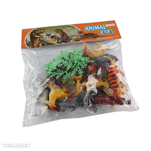 Low price wholesale wild animal model toys set