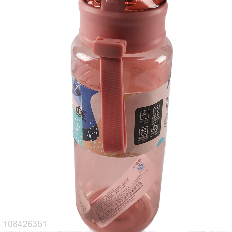 Hot sale 1000ml leakproof plastic water bottle for gym fitness workout