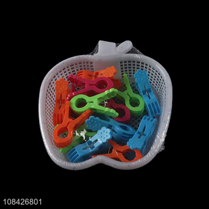 High quality home clothes pegs plastic drying clips