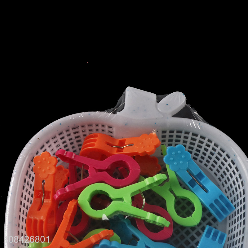 High quality home clothes pegs plastic drying clips