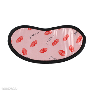 Factory price fashion satin printed eye mask for ladies