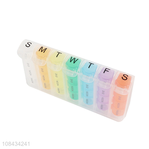 Yiwu direct sale creative high capacity plastic <em>pill</em> <em>box</em>