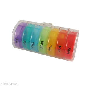 China market 7 days color plastic medicine box wholesale