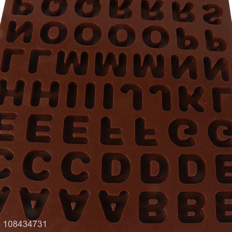 Good quality letter shape silicone chocolate mould