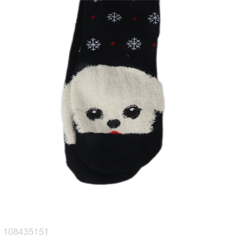 Hot sale fashion cartoon printing socks ladies warm socks