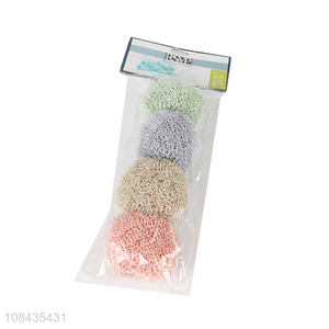 Wholesale kitchen cleaning tools nanofiber dish scrubber cleaning ball set