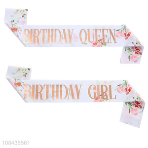 High Quality Birthday Queen Sash Party Sashes for Women