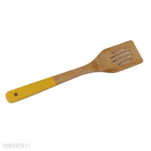 Popular products bamboo cooking tools slotted spatula