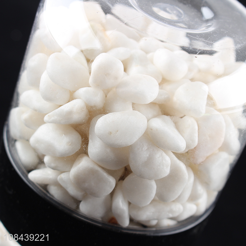 Low price wholesale natural cobblestone white stone decorations