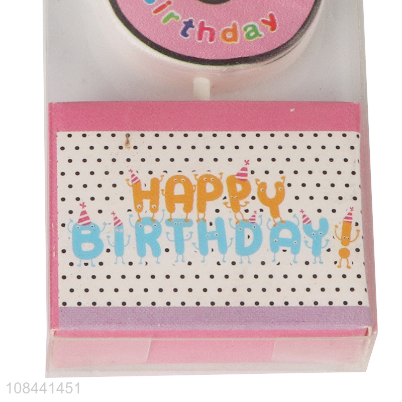 Hot selling cute number candle birthday candle cake copper candle