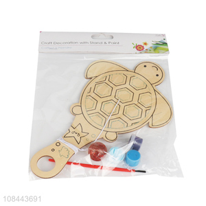 Hot products cartoon turtle hanging sign wooden decoration