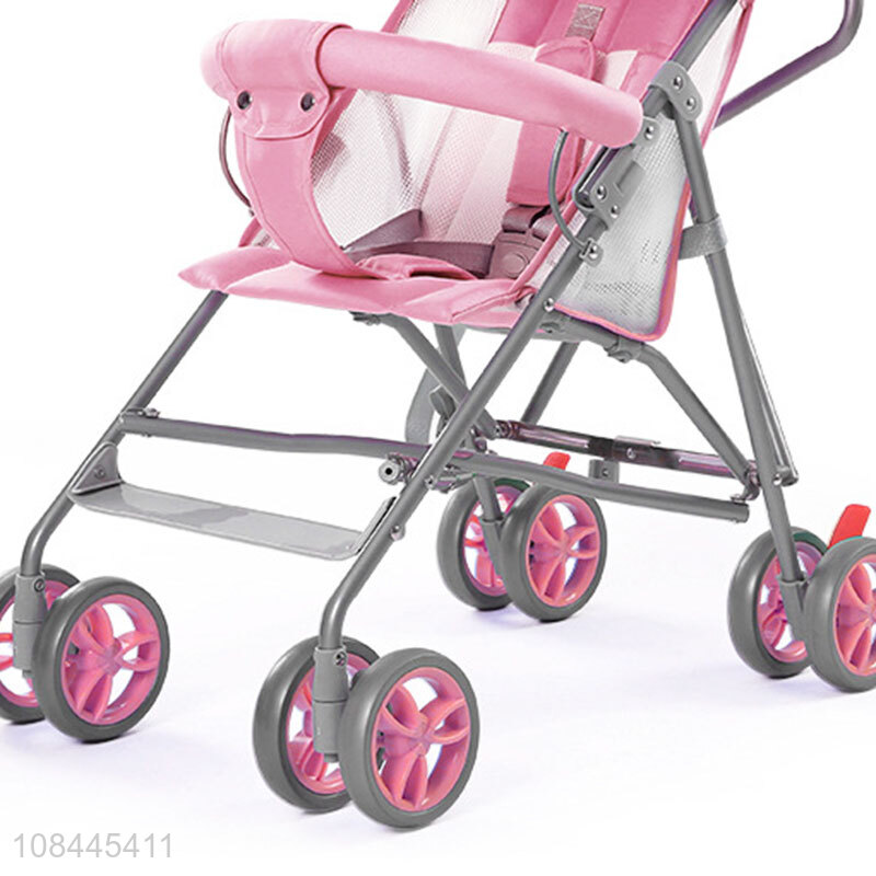 Factory direct sale pink summer shade baby stroller