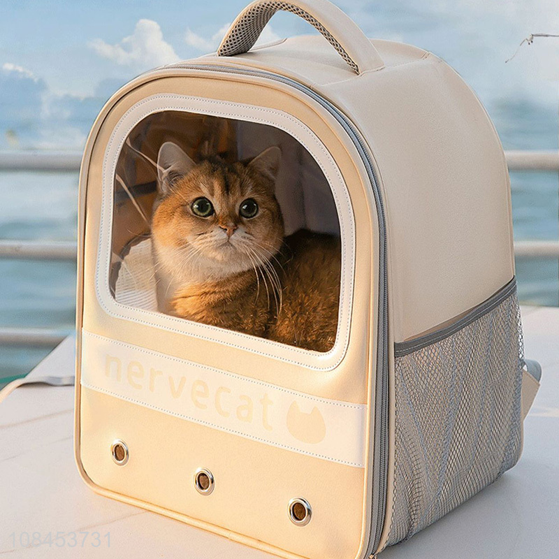 Factory supply pet cat carrier backpack for travel, walking and outdoor use