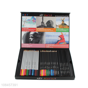 Good quality double-layer 60 color drawing pencil for sale