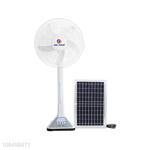 China factory solar energy electric fan with solar panel