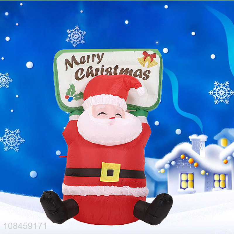 Factory wholesale christmas decoration santa claus model inflatable toys