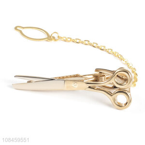 Wholesale scissors collar pins business tie clips for men