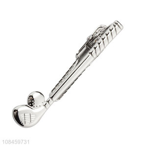 Hot sale creative golf shaped men tie clips collar pins