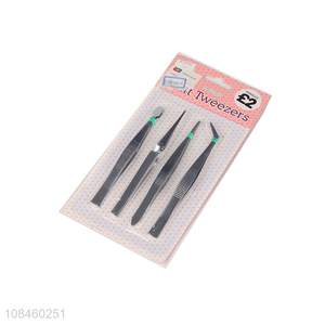 Good quality personal care products 4pieces tweezers set