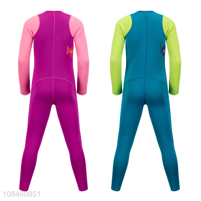 Wholesale 2mm neoprene kids wetsuit long sleeved full body children wetsuit