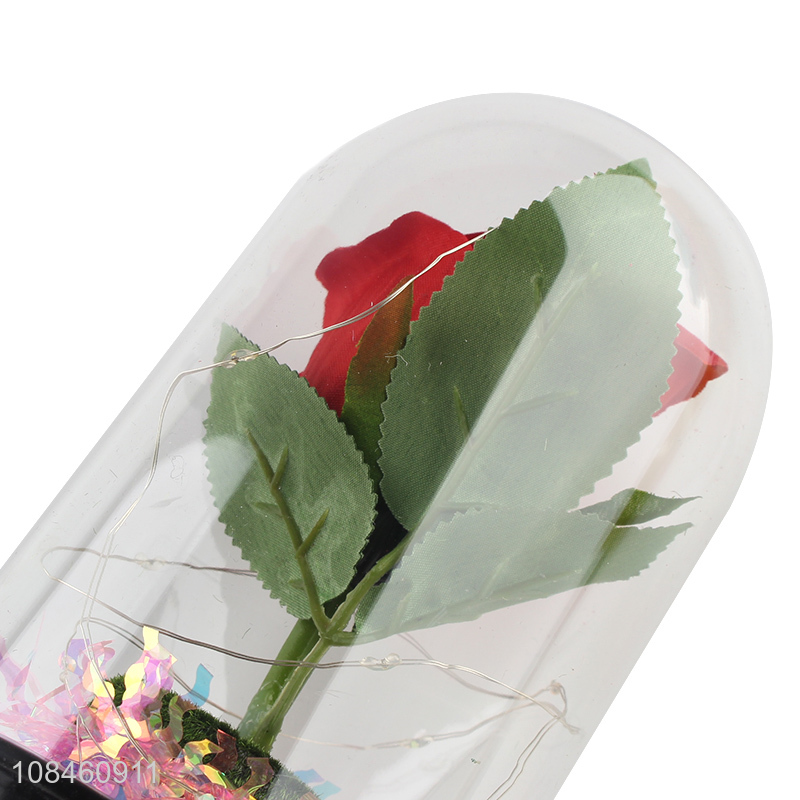 China products clear glass cover protect flower decoration