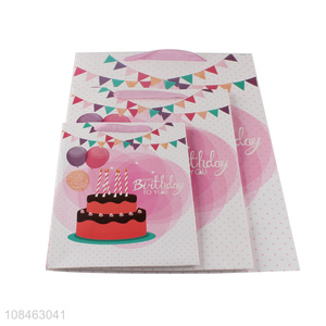 New arrival <em>paper</em> birthday gifts bag shopping bag with <em>handles</em>