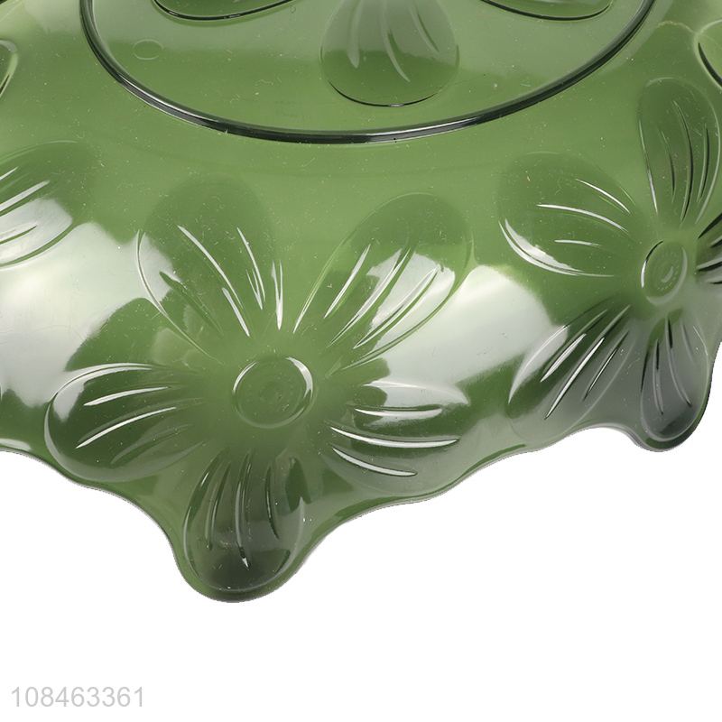 Yiwu market green fruit tray plastic dishes wholesale