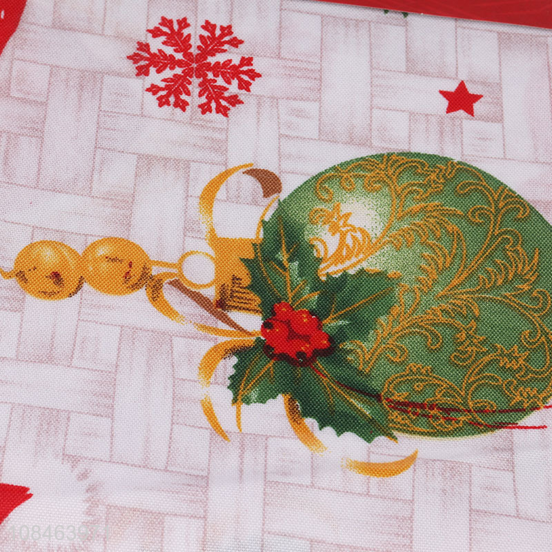 Wholesale price fashion printed christmas table cloth