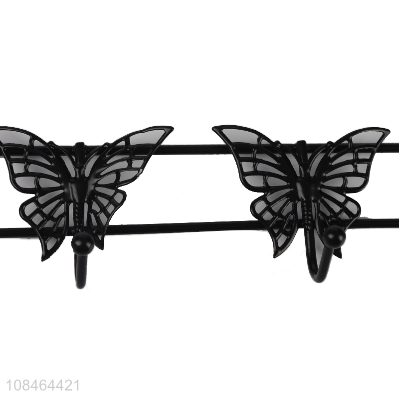 Factory supply butterfly shape wall-mounted hooks for sale