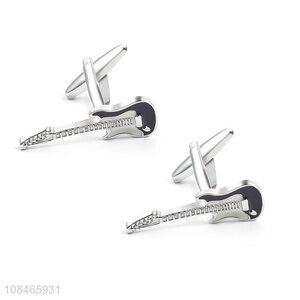 Factory direct sale cool guitar cufflinks men sleeve button