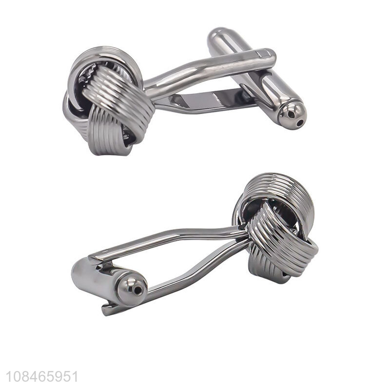 Good price simple fashion metal cufflinks wholesale