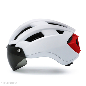 Wholesale adults bike <em>helmet</em> with magnetic goggle & usb charging led back light