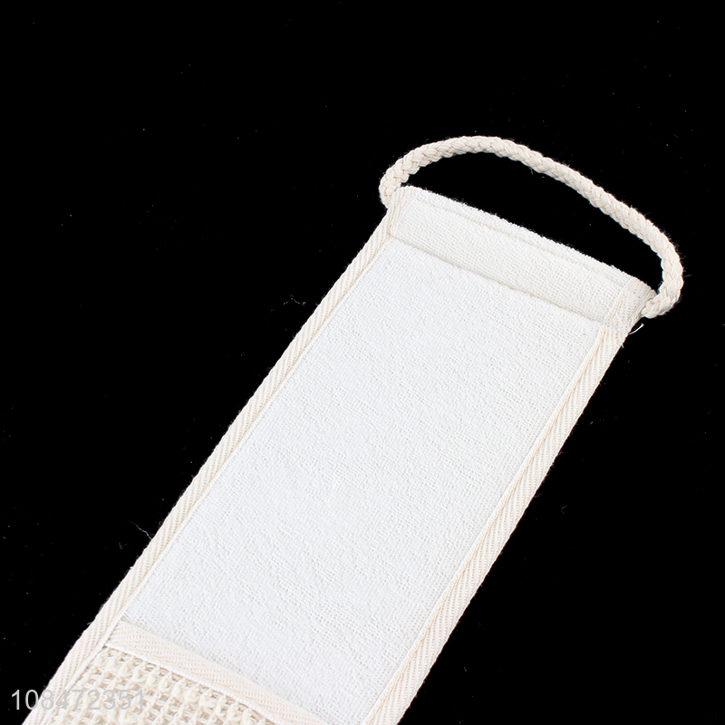 Factory price exfoliating back strap body scrub strap for shower