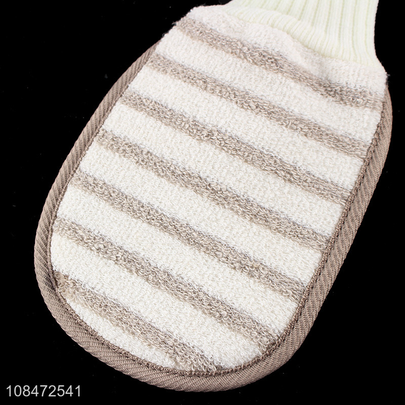 Popular product exfoliating bath glove scrubber for body deap cleansing