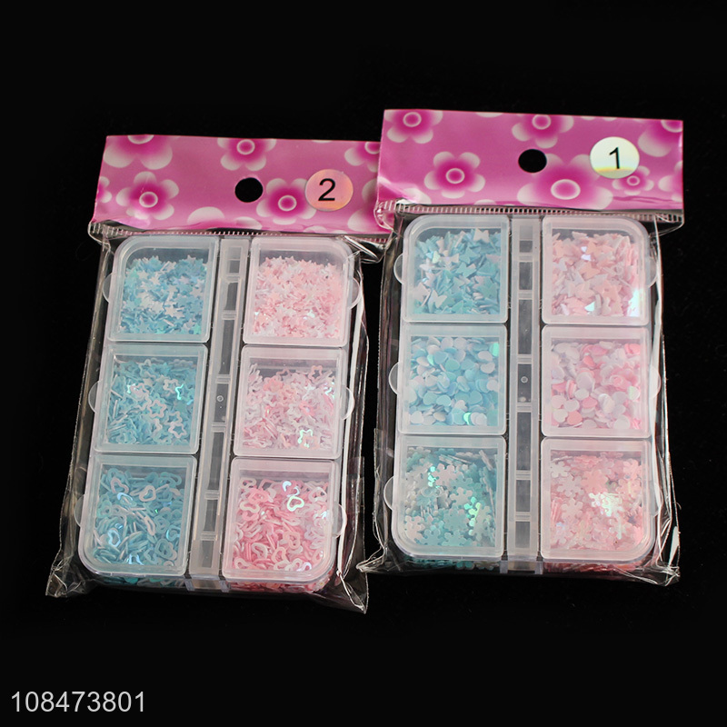 China market boxed mixed nail sequins nail decorations