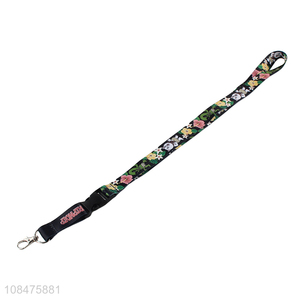 Good price cartoon printed work card strap lanyard