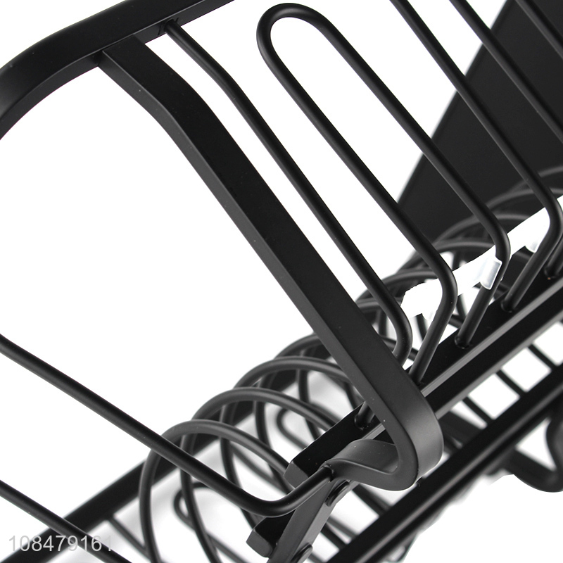 Hot selling aluminum wire dish drying rack plate rack for kitchen