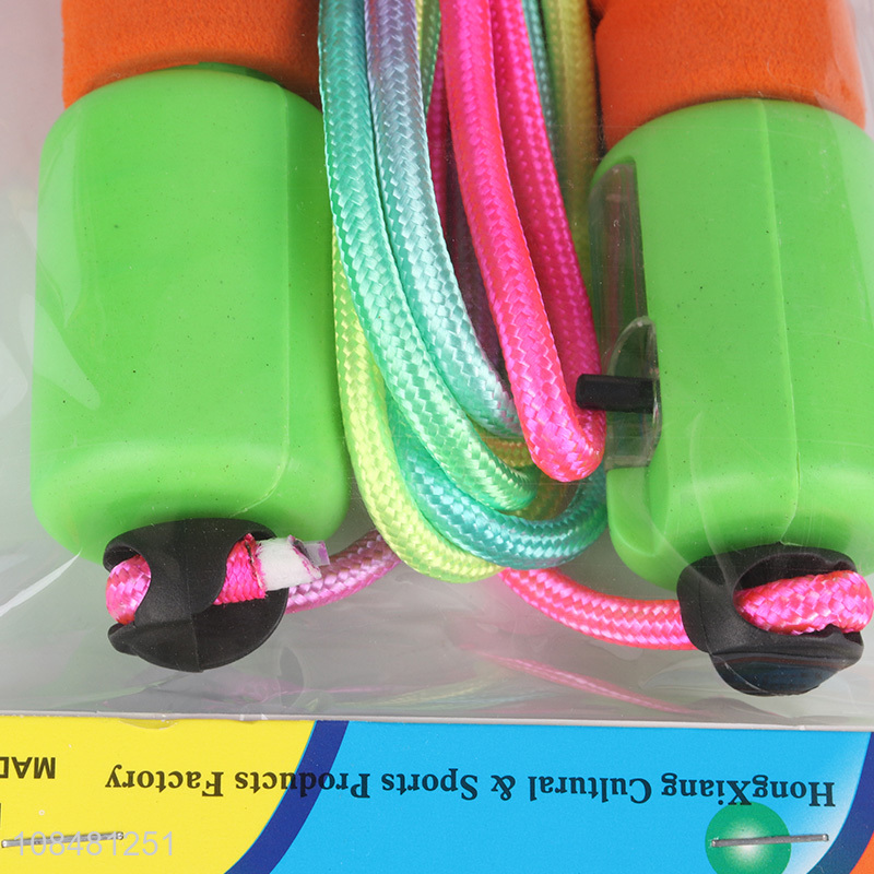 Hot products colourful sports fitness home use jumping rope