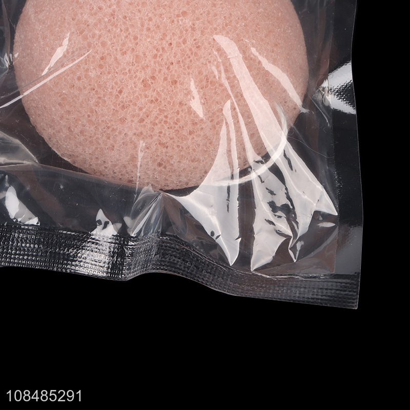 Factory direct sale pink eco-friendly cleansing powder puff