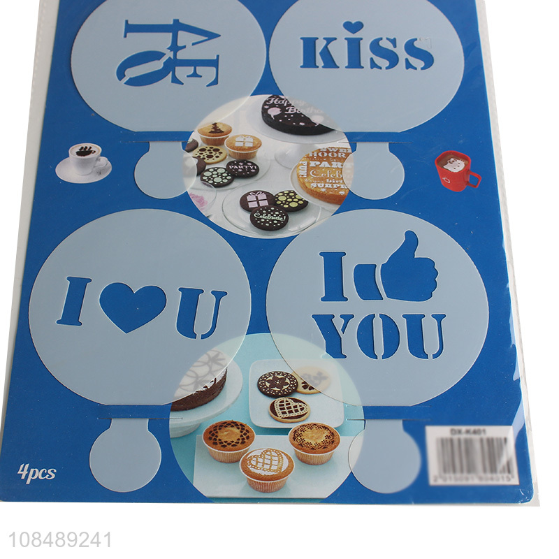 Best selling diy tools coffee cookies art stencils wholesale