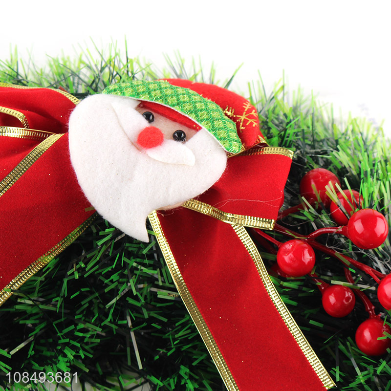 Factory supply artificial Christmas wreath for indoor outdoor decor