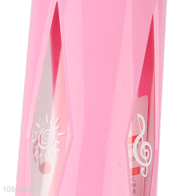 China products pink portable plastic water bottle