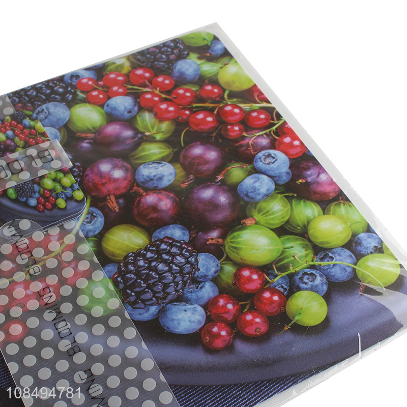 Customized heat resistant wipeable non-slip 6 placemats and 6 coasters set