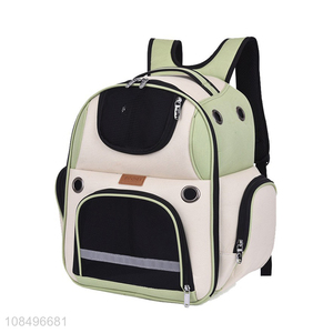 Wholesale outdoor travel waterproof breathable pet carrier cat backpack