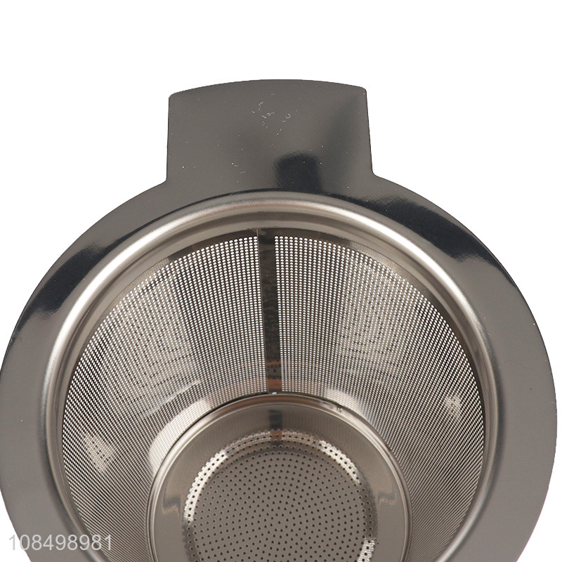 Good quality 304 stainless steel filter cup metal tea strainer